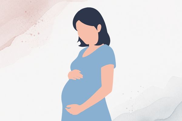Illustration einer schwangeren Frau